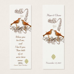 Balises de Mariage vintage Bird
