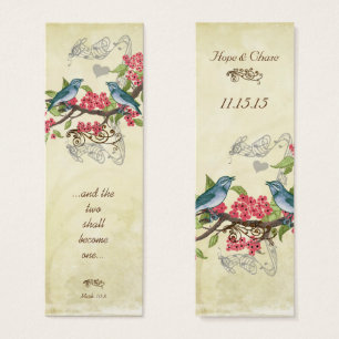 Balises de Mariage vintage Bird