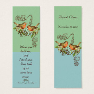 Balises de Mariage vintage Bird