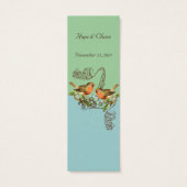 Balises de Mariage vintage Bird (Dos)