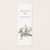 Balises de Mariage vintage Bird (Dos)