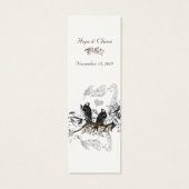 Balises de Mariage vintage Bird (Dos)