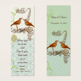 Balises de Mariage vintage Bird