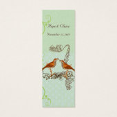 Balises de Mariage vintage Bird (Dos)