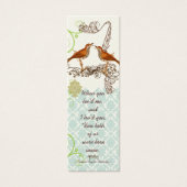 Balises de Mariage vintage Bird (Devant)