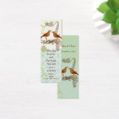Balises de Mariage vintage Bird (Bureau)