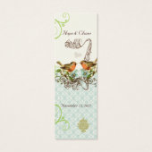 Balises de Mariage vintage Bird (Dos)