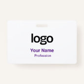 Balises de nom pourpre Badges (Devant)