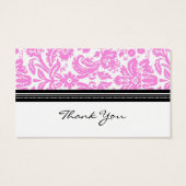 Balises de préférence Mariage damassé rose noir (Dos)