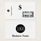 Balises de prix avec code-barres Balise de vente a (Devant & derrière)