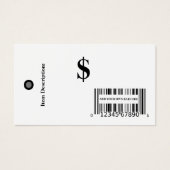 Balises de prix avec code-barres Balise de vente a (Devant)