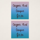 Balises de prix de dégradé inspirées de la nature (Devant & derrière)