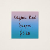 Balises de prix de dégradé inspirées de la nature (Devant)