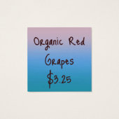 Balises de prix de dégradé inspirées de la nature (Dos)