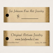 Balises de prix des marchandises (or) (Devant & derrière)