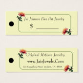 Balises de prix des marchandises (Rose) (Devant & derrière)