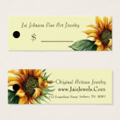 Balises de prix des marchandises (Tournesol) (Devant & derrière)