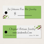 Balises de prix des marchandises (vert olive/rouge (Devant & derrière)