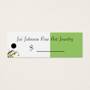 Balises de prix des marchandises (vert olive/rouge