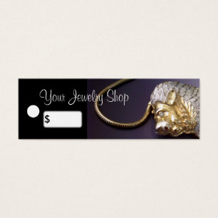 Balises de prix vintage pour bijoux en Lion en Rhi