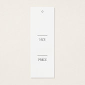 Balises de suspension de vêtements simples (Dos)