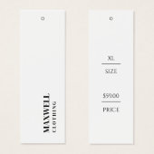 Balises de suspension pour vêtements professionnel (Devant & derrière)