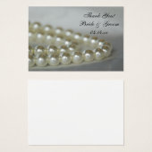 Balises du Merci de perles Mariages blancs Favoris (Devant & derrière)