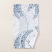 Balises en plumes bleues douces 1 (Serviette à main)