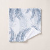 Balises en plumes bleues douces 1 (Gant de toilette)