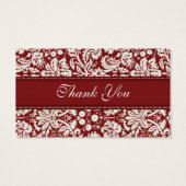 Balises favorites Mariage damassé en blanc rouge (Dos)