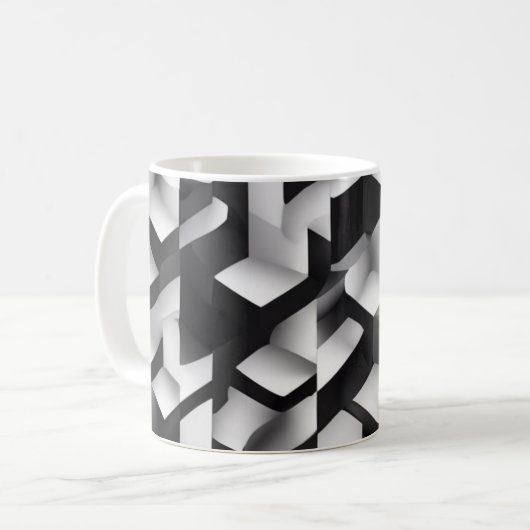 Balises géométriques - Mug texturé 3D (Devant gauche)