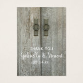 Balises Mariage campagnard Double Portes à Grange (Devant)