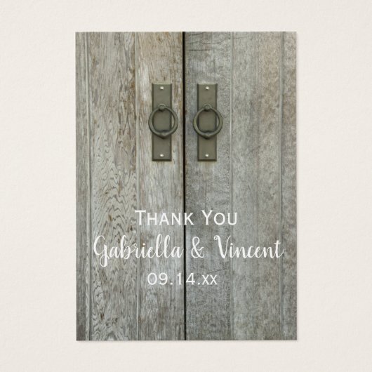 Balises Mariage campagnard Double Portes à Grange  (Devant)