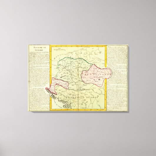 Balkanschiereiland, Hongarije, Roemenië Canvas Afdruk (Voorkant)