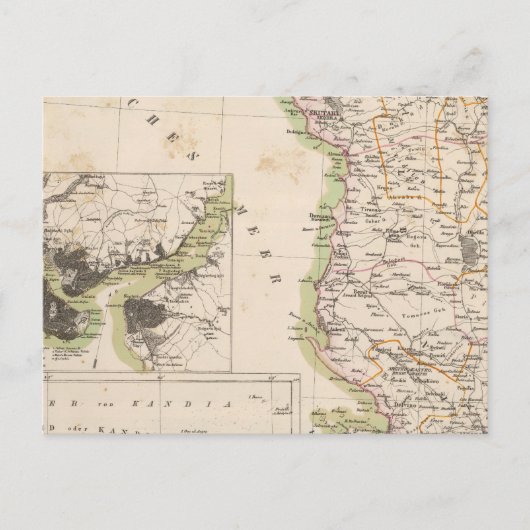 Balkanschiereiland, Turkije, Albanië Briefkaart (Voorkant)