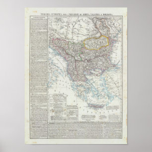 Balkanschiereiland, Turkije, Servië, Europa Poster
