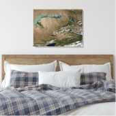 Balkhash-meer in het oosten van Kazachstan Canvas Afdruk (Insitu (Slaapkamer))