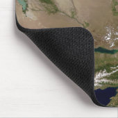 Balkhash-meer in het oosten van Kazachstan Muismat (Hoek)