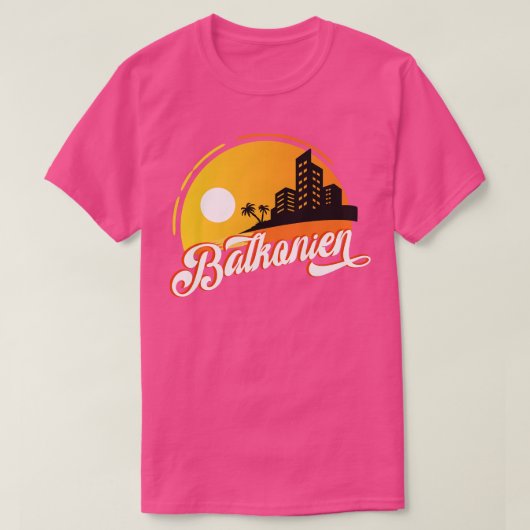 Balkonien Urlaub T-shirt (Design voorkant)