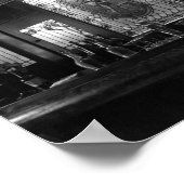  balkruimte zwart en witte foto poster (Hoek)