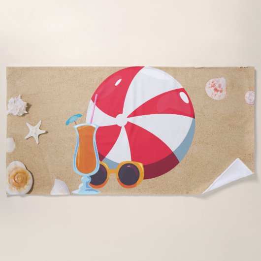 Ball Beach-handdoek Strandlaken (Voorkant)