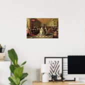 Ball bij de rechtbank van Henri III Poster (Thuiskantoor)