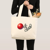 Ball & chain grote tote bag (Voorkant (product))