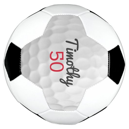 Ball de golf Dimples avec nom et numéro (Tourné)