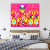 Ball Dropper Eye Popper Canvas Afdruk (Insitu (Slaapkamer))