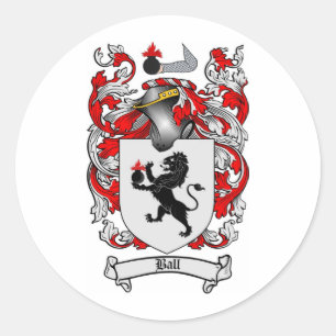 BALL FAMILY CREST - BALJAS VAN ARMEN RONDE STICKER