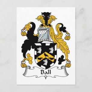 Ball Family Crest Briefkaart