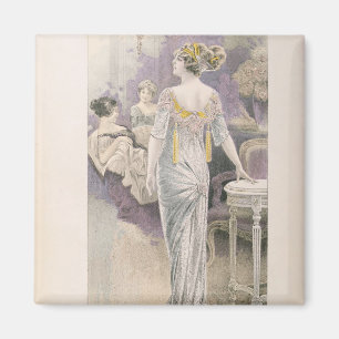 Ball gown, van "Les Grandes Modes de Paris" Magneet