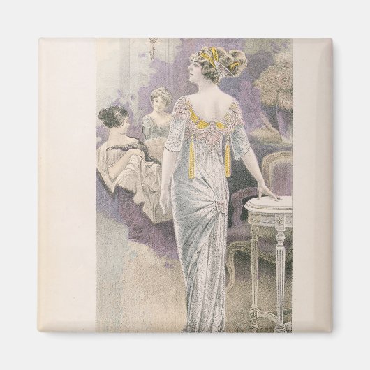 Ball gown, van "Les Grandes Modes de Paris" Magneet (Voorkant)