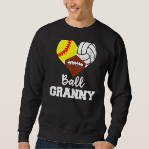 Ball Granny Heart Softball Football Gr Trui